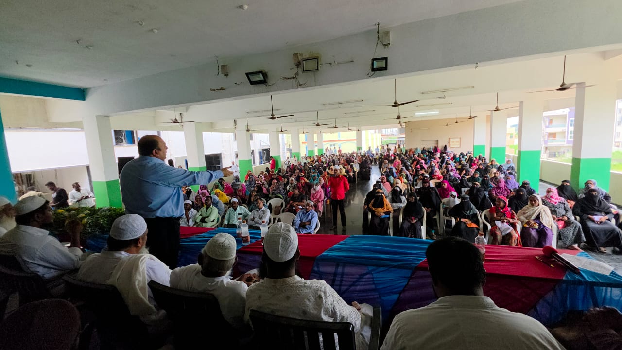Amer Ali Khan Attends Mahbubabad District Minority Convention, Engages with Participants